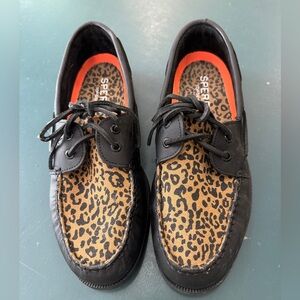 Leopard Women’s Sperrys great condition size 11